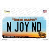 N Joy ND North Dakota Novelty Sticker Decal Small