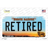 Retired North Dakota Novelty Sticker Decal Small