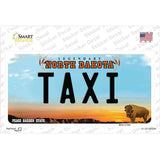 Taxi North Dakota Novelty Sticker Decal Small