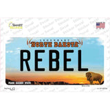 Rebel North Dakota Novelty Sticker Decal Small