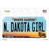 N Dakota Girl North Dakota Novelty Sticker Decal Small