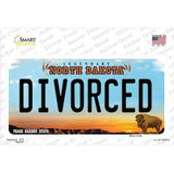 Divorced North Dakota Novelty Sticker Decal Small