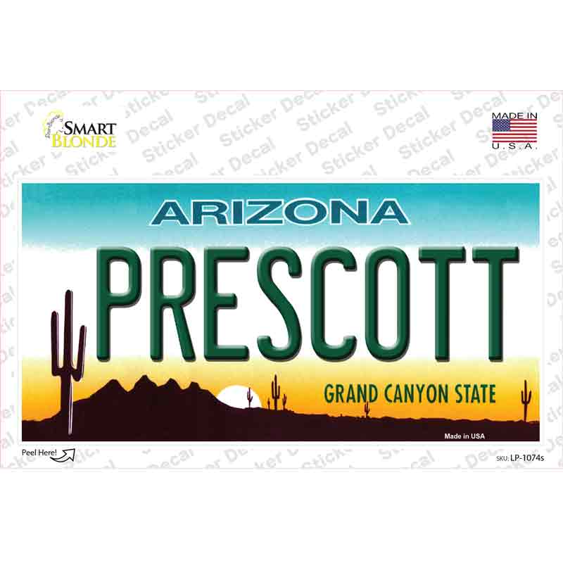 Prescott Arizona Novelty Sticker Decal Small