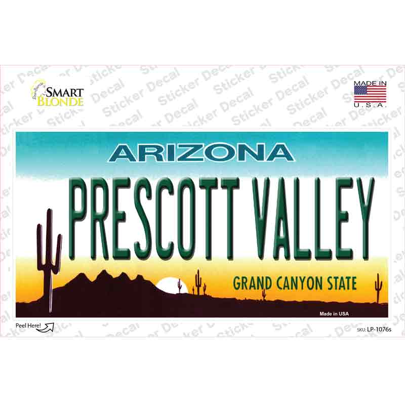 Prescott Valley Arizona Novelty Sticker Decal Small