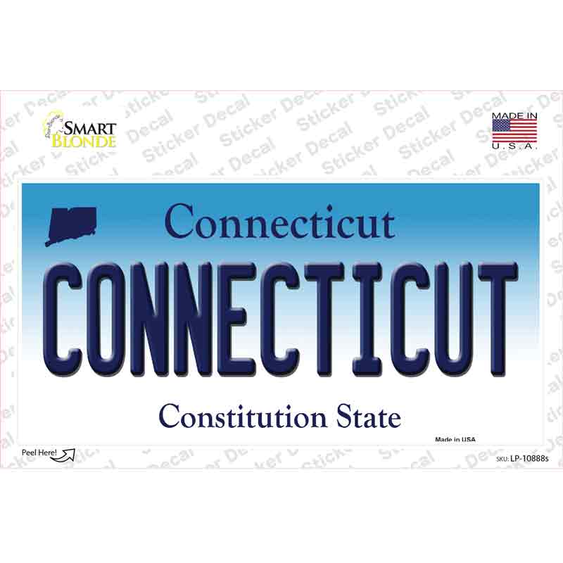 Connecticut Novelty Sticker Decal Small