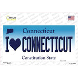 I Love Connecticut Novelty Sticker Decal Small