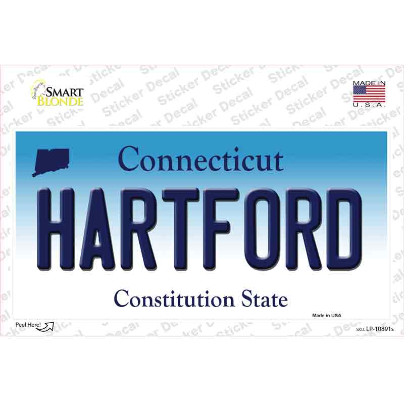 Hartford Connecticut Novelty Sticker Decal Small