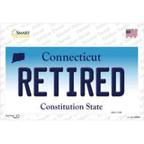 Retired Connecticut Novelty Sticker Decal Small