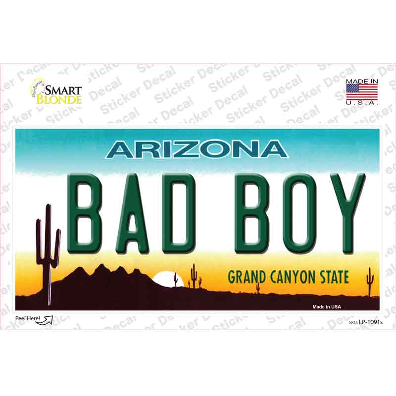 Arizona Bad Boy Novelty Sticker Decal Small