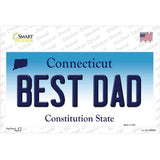 Best Dad Connecticut Novelty Sticker Decal Small