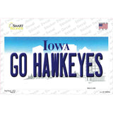 Go Hawkeyes Iowa Novelty Sticker Decal