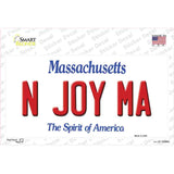 N Joy MA Massachusetts Novelty Sticker Decal Small