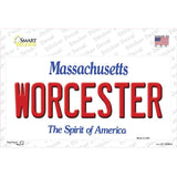 Worcester Massachusetts Novelty Sticker Decal Small