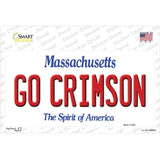 Go Crimson Massachusetts Novelty Sticker Decal Small