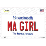 MA Girl Massachusetts Novelty Sticker Decal Small