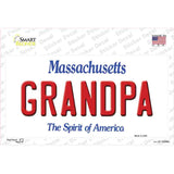 Grandpa Massachusetts Novelty Sticker Decal Small