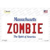 Zombie Massachusetts Novelty Sticker Decal Small