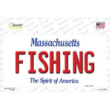 Fishing Massachusetts Novelty Sticker Decal Small