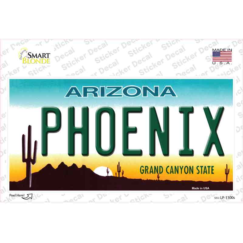 Phoenix Arizona Novelty Sticker Decal Small