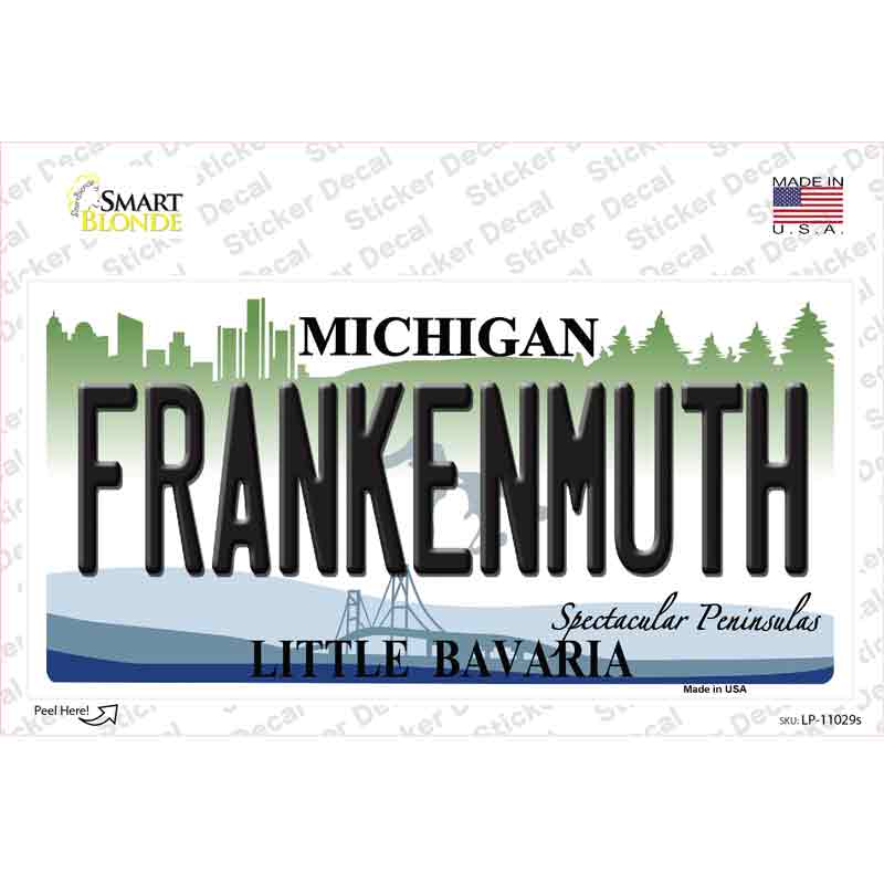 Frankenmuth Michigan Novelty Sticker Decal Small