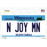 N Joy MN Minnesota Novelty Sticker Decal Small