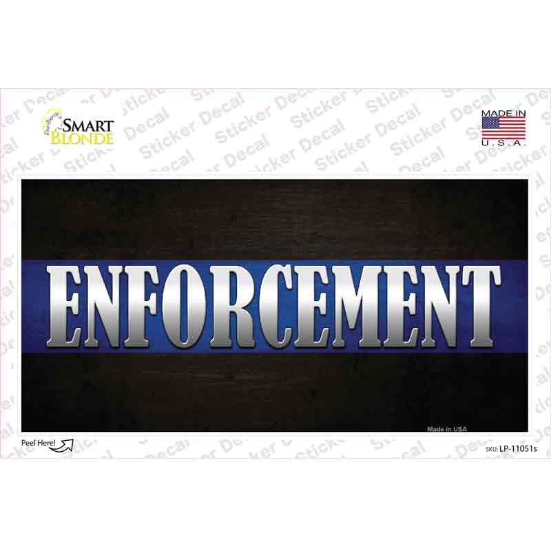 Enforcement Novelty Sticker Decal Small