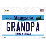 Grandpa Minnesota State Novelty Sticker Decal Small