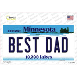 Best Dad Minnesota State Novelty Sticker Decal Small