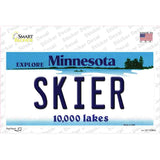 Skier Minnesota State Novelty Sticker Decal Small