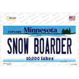 Snow Boarder Minnesota State Novelty Sticker Decal Small