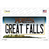 Great Falls Montana State Novelty Sticker Decal Small