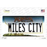 Miles City Montana State Novelty Sticker Decal Small