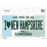 I Love New Hampshire State Novelty Sticker Decal Small