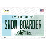 Snow Boarder New Hampshire State Novelty Sticker Decal Small