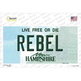 Rebel New Hampshire State Novelty Sticker Decal Small