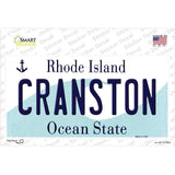 Cranston Rhode Island State Novelty Sticker Decal Small