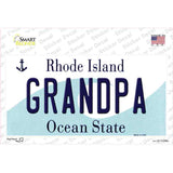 Grandpa Rhode Island State Novelty Sticker Decal Small