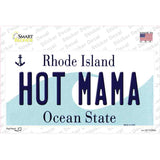 Hot Mama Rhode Island State Novelty Sticker Decal Small