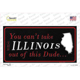 Illinois Dude Novelty Sticker Decal Small