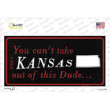 Kansas Dude Novelty Sticker Decal Small