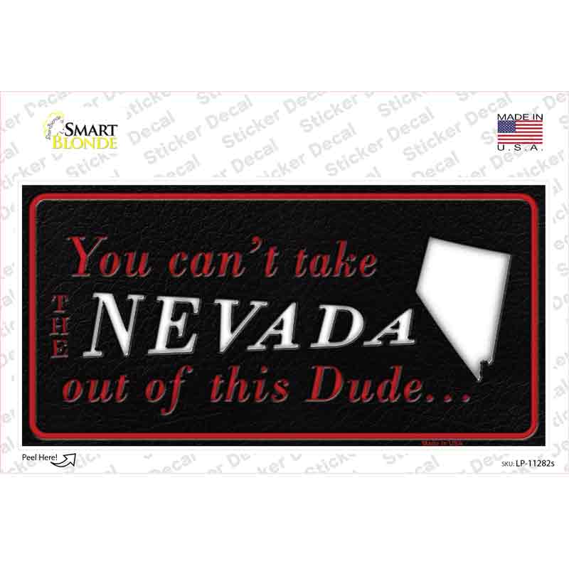 Nevada Dude Novelty Sticker Decal Small