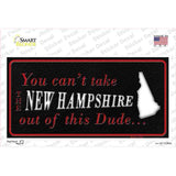 New Hampshire Dude Novelty Sticker Decal Small