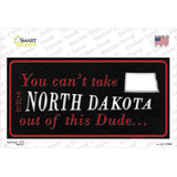 North Dakota Dude Novelty Sticker Decal Small