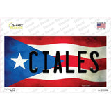 Ciales Puerto Rico Flag Novelty Sticker Decal Small