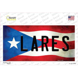 Lares Puerto Rico Flag Novelty Sticker Decal Small