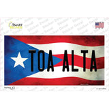 Toa Alta Puerto Rico Flag Novelty Sticker Decal Small