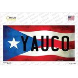 Yauco Puerto Rico Flag Novelty Sticker Decal Small