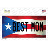 Best Mom Puerto Rico Flag Novelty Sticker Decal Small