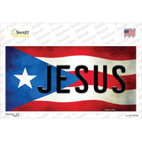 Jesus Puerto Rico Flag Novelty Sticker Decal Small