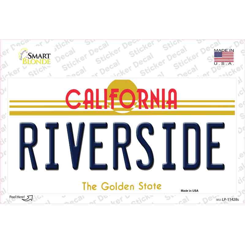 Riverside California Novelty Sticker Decal Small